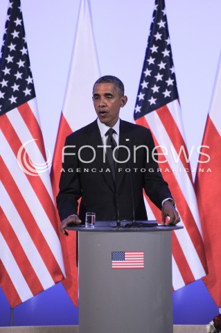  03.06.2014 WARSZAWA<br />WIZYTA PREZYDENTA USA BARACKA OBAMY W POLSCE<br />SPOTKANIE PREZYDENTA BARACKA OBAMY Z PREMIEREM DONALDEM TUSKIEM<br />President Obama in Poland. Barack Obama and Prime Minister Donald Tusk meet at the Polish Chancellery<br />N/Z BARACK OBAMA<br /> 