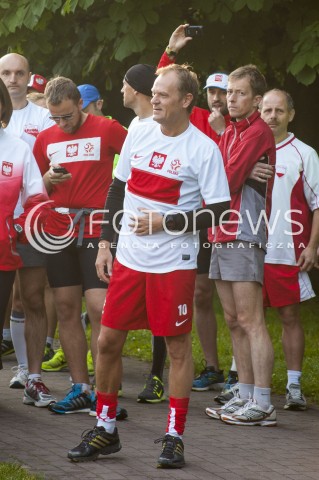  04.06.2014 WARSZAWA BIEG WOLNOSCI Z UDZIALEM PREMIERA DONALDA TUSKA N/Z PREMIER DONALD TUSK  