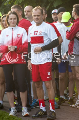  04.06.2014 WARSZAWA BIEG WOLNOSCI Z UDZIALEM PREMIERA DONALDA TUSKA N/Z PREMIER DONALD TUSK  