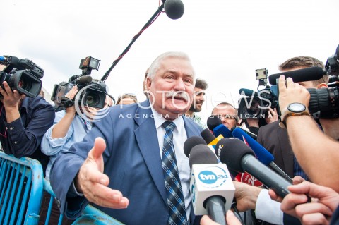  04.06.2014 WARSZAWA GLOWNE UROCZYSTOSCI Z OKAZJI 25 LECIA WOLNYCH WYBOROW W POLSCE  N/Z PREZYDENT LECH WALESA  