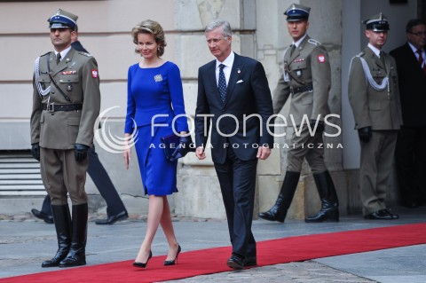  04.06.2014 WARSZAWA <br />GLOWNE UROCZYSTOSCI Z OKAZJI 25 LECIA WOLNYCH WYBOROW W POLSCE<br />N/Z KROL BELGOW FILIP KROLOWA BELGOW MATYLDA<br /> 