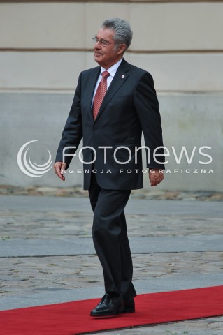  04.06.2014 WARSZAWA <br />GLOWNE UROCZYSTOSCI Z OKAZJI 25 LECIA WOLNYCH WYBOROW W POLSCE<br />N/Z HEINZ FISCHER - PREZYDENT AUSTRII<br /> 