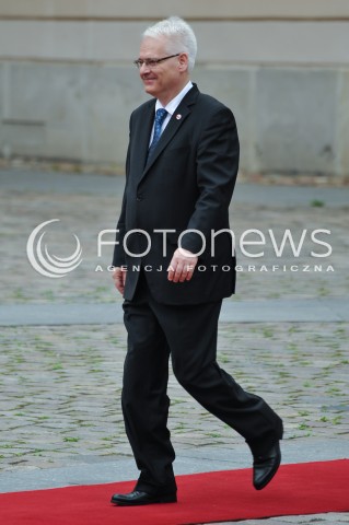  04.06.2014 WARSZAWA <br />GLOWNE UROCZYSTOSCI Z OKAZJI 25 LECIA WOLNYCH WYBOROW W POLSCE<br />N/Z IVO JOSIPOVIC - PREZYDENT CHORWACJI<br /> 