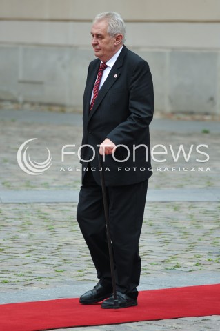  04.06.2014 WARSZAWA <br />GLOWNE UROCZYSTOSCI Z OKAZJI 25 LECIA WOLNYCH WYBOROW W POLSCE<br />N/Z MILOS ZEMAN - PREZYDENT CZECH<br /> 