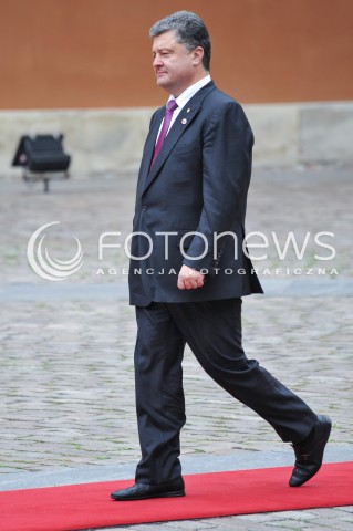  04.06.2014 WARSZAWA <br />GLOWNE UROCZYSTOSCI Z OKAZJI 25 LECIA WOLNYCH WYBOROW W POLSCE<br />N/Z PREZYDENT ELEKT UKRAINY PETRO POROSZENKO<br /> 