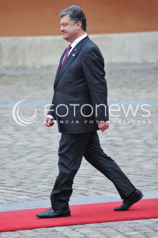 04.06.2014 WARSZAWA <br />GLOWNE UROCZYSTOSCI Z OKAZJI 25 LECIA WOLNYCH WYBOROW W POLSCE<br />N/Z PREZYDENT ELEKT UKRAINY PETRO POROSZENKO<br /> 