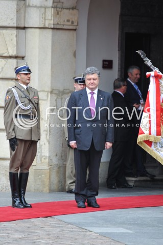  04.06.2014 WARSZAWA <br />GLOWNE UROCZYSTOSCI Z OKAZJI 25 LECIA WOLNYCH WYBOROW W POLSCE<br />N/Z PREZYDENT ELEKT UKRAINY PETRO POROSZENKO<br /> 
