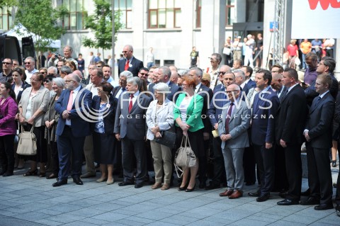  05.06.2014 WARSZAWA<br />ODSLONIECIE MEMORIALU WOLNEGO SLOWA<br />N/Z UCZESTNICY<br /> 