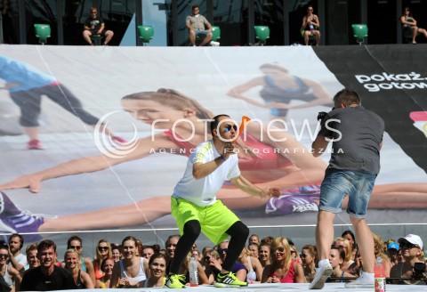  07.06.2014 WARSZAWA<br />REKORD GUINNESSA W FITNESS Z EWA CHODAKOWSKA NA STADIONIE PEPSI ARENA<br />N/Z LEFTERIS KAVOUKIS<br /> 