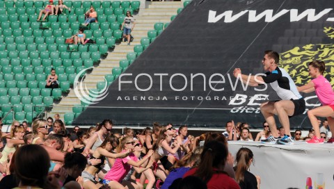  07.06.2014 WARSZAWA<br />REKORD GUINNESSA W FITNESS Z EWA CHODAKOWSKA NA STADIONIE PEPSI ARENA<br />N/Z TOMASZ CHOINSKI<br /> 
