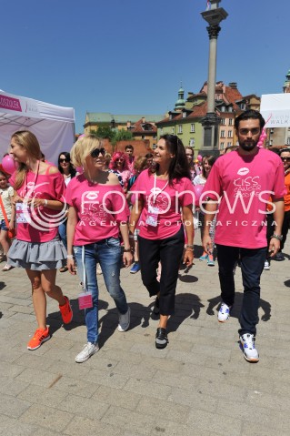  07.06.2014 WARSZAWA<br />AVON WALK 2014 MARSZ ROZOWEJ WSTAZKI<br />N/Z AGNIESZKA POPIELEWICZ MALGORZATA SOCHA MALGORZATA PIECZYNSKA<br /> 