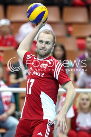 13.06.2014 KATOWICE SPODEK<br />SIATKOWKA MEZCZYZN <br />LIGA SWIATOWA 2014<br />FIVB VOLLEYBALL WORLD LEAGUE 2014<br />MECZ POLSKA - WLOCHY ( POLAND - ITALY ) <br />N/Z PAWEL ZATORSKI SYLWETKA <br /> 