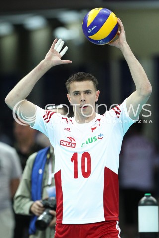  13.06.2014 KATOWICE SPODEK<br />SIATKOWKA MEZCZYZN <br />LIGA SWIATOWA 2014<br />FIVB VOLLEYBALL WORLD LEAGUE 2014<br />MECZ POLSKA - WLOCHY ( POLAND - ITALY ) <br />N/Z MARIUSZ WLAZLY SYLWETKA <br /> 