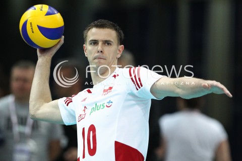  13.06.2014 KATOWICE SPODEK<br />SIATKOWKA MEZCZYZN <br />LIGA SWIATOWA 2014<br />FIVB VOLLEYBALL WORLD LEAGUE 2014<br />MECZ POLSKA - WLOCHY ( POLAND - ITALY ) <br />N/Z MARIUSZ WLAZLY SYLWETKA <br /> 