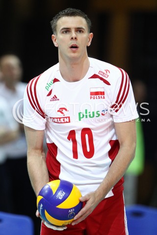  13.06.2014 KATOWICE SPODEK<br />SIATKOWKA MEZCZYZN <br />LIGA SWIATOWA 2014<br />FIVB VOLLEYBALL WORLD LEAGUE 2014<br />MECZ POLSKA - WLOCHY ( POLAND - ITALY ) <br />N/Z MARIUSZ WLAZLY SYLWETKA <br /> 