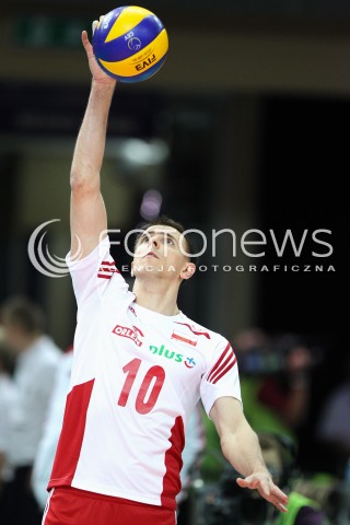 13.06.2014 KATOWICE SPODEK<br />SIATKOWKA MEZCZYZN <br />LIGA SWIATOWA 2014<br />FIVB VOLLEYBALL WORLD LEAGUE 2014<br />MECZ POLSKA - WLOCHY ( POLAND - ITALY ) <br />N/Z MARIUSZ WLAZLY SYLWETKA <br /> 