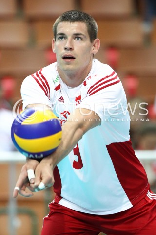  13.06.2014 KATOWICE SPODEK<br />SIATKOWKA MEZCZYZN <br />LIGA SWIATOWA 2014<br />FIVB VOLLEYBALL WORLD LEAGUE 2014<br />MECZ POLSKA - WLOCHY ( POLAND - ITALY ) <br />N/Z DAWID KONARSKI SYLWETKA <br /> 