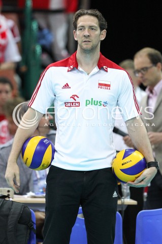  13.06.2014 KATOWICE SPODEK<br />SIATKOWKA MEZCZYZN <br />LIGA SWIATOWA 2014<br />FIVB VOLLEYBALL WORLD LEAGUE 2014<br />MECZ POLSKA - WLOCHY ( POLAND - ITALY ) <br />N/Z STEPHANE ANTIGA TRENER ( HEAD COACH ) SYLWETKA <br /> 