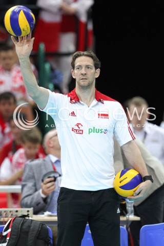 13.06.2014 KATOWICE SPODEK<br />SIATKOWKA MEZCZYZN <br />LIGA SWIATOWA 2014<br />FIVB VOLLEYBALL WORLD LEAGUE 2014<br />MECZ POLSKA - WLOCHY ( POLAND - ITALY ) <br />N/Z STEPHANE ANTIGA TRENER ( HEAD COACH ) SYLWETKA <br /> 