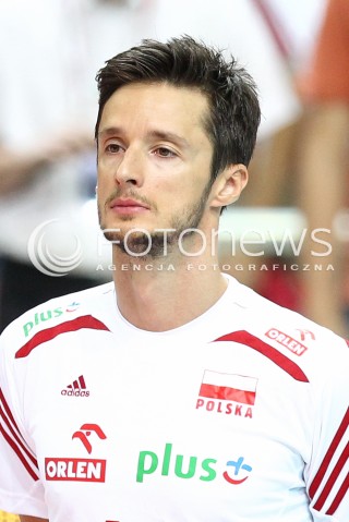  13.06.2014 KATOWICE SPODEK<br />SIATKOWKA MEZCZYZN <br />LIGA SWIATOWA 2014<br />FIVB VOLLEYBALL WORLD LEAGUE 2014<br />MECZ POLSKA - WLOCHY ( POLAND - ITALY ) <br />N/Z LUKASZ ZYGADLO SYLWETKA GLOWKA PORTRET<br /> 