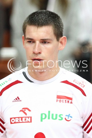  13.06.2014 KATOWICE SPODEK<br />SIATKOWKA MEZCZYZN <br />LIGA SWIATOWA 2014<br />FIVB VOLLEYBALL WORLD LEAGUE 2014<br />MECZ POLSKA - WLOCHY ( POLAND - ITALY ) <br />N/Z DAWID KONARSKI SYLWETKA GLOWKA PORTRET<br /> 