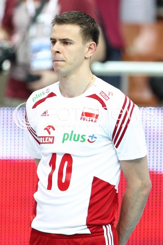  13.06.2014 KATOWICE SPODEK<br />SIATKOWKA MEZCZYZN <br />LIGA SWIATOWA 2014<br />FIVB VOLLEYBALL WORLD LEAGUE 2014<br />MECZ POLSKA - WLOCHY ( POLAND - ITALY ) <br />N/Z MARIUSZ WLAZLY SYLWETKA GLOWKA PORTRET<br /> 