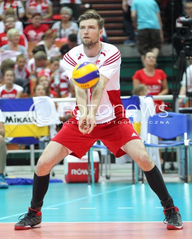  13.06.2014 KATOWICE SPODEK<br />SIATKOWKA MEZCZYZN <br />LIGA SWIATOWA 2014<br />FIVB VOLLEYBALL WORLD LEAGUE 2014<br />MECZ POLSKA - WLOCHY ( POLAND - ITALY ) <br />N/Z ANDRZEJ WRONA SYLWETKA <br /> 
