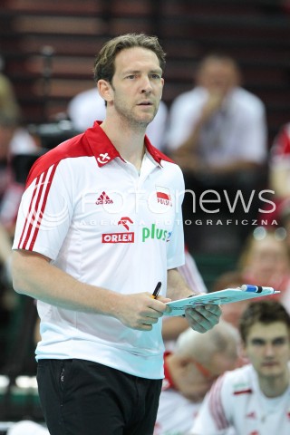  13.06.2014 KATOWICE SPODEK<br />SIATKOWKA MEZCZYZN <br />LIGA SWIATOWA 2014<br />FIVB VOLLEYBALL WORLD LEAGUE 2014<br />MECZ POLSKA - WLOCHY ( POLAND - ITALY ) <br />N/Z STEPHANE ANTIGA TRENER ( HEAD COACH ) SYLWETKA <br /> 