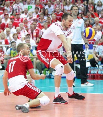  13.06.2014 KATOWICE SPODEK<br />SIATKOWKA MEZCZYZN <br />LIGA SWIATOWA 2014<br />FIVB VOLLEYBALL WORLD LEAGUE 2014<br />MECZ POLSKA - WLOCHY ( POLAND - ITALY ) <br />N/Z BARTOSZ KUREK PAWEL ZATORSKI<br /> 