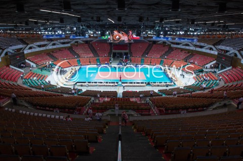  13.06.2014 KATOWICE SPODEK<br />SIATKOWKA MEZCZYZN <br />LIGA SWIATOWA 2014<br />FIVB VOLLEYBALL WORLD LEAGUE 2014<br />MECZ POLSKA - WLOCHY ( POLAND - ITALY ) <br />N/Z HALA SPODEK WIDOK VIEW PANORAMA<br /> 