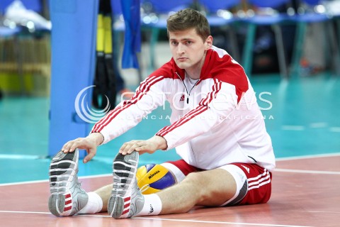  13.06.2014 KATOWICE SPODEK<br />SIATKOWKA MEZCZYZN <br />LIGA SWIATOWA 2014<br />FIVB VOLLEYBALL WORLD LEAGUE 2014<br />MECZ POLSKA - WLOCHY ( POLAND - ITALY ) <br />N/Z PIOTR NOWAKOWSKI SYLWETKA <br /> 