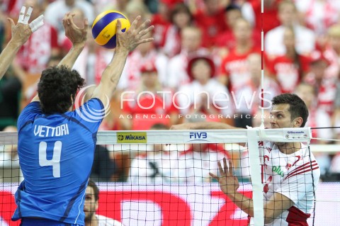  13.06.2014 KATOWICE SPODEK<br />SIATKOWKA MEZCZYZN <br />LIGA SWIATOWA 2014<br />FIVB VOLLEYBALL WORLD LEAGUE 2014<br />MECZ POLSKA - WLOCHY ( POLAND - ITALY ) <br />N/Z MICHAL WINIARSKI <br /> 