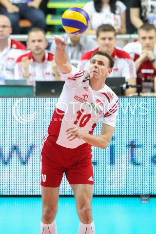  13.06.2014 KATOWICE SPODEK<br />SIATKOWKA MEZCZYZN <br />LIGA SWIATOWA 2014<br />FIVB VOLLEYBALL WORLD LEAGUE 2014<br />MECZ POLSKA - WLOCHY ( POLAND - ITALY ) <br />N/Z MARIUSZ WLAZLY SYLWETKA <br /> 