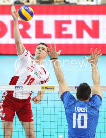  13.06.2014 KATOWICE SPODEK<br />SIATKOWKA MEZCZYZN <br />LIGA SWIATOWA 2014<br />FIVB VOLLEYBALL WORLD LEAGUE 2014<br />MECZ POLSKA - WLOCHY ( POLAND - ITALY ) <br />N/Z MARIUSZ WLAZLY <br /> 
