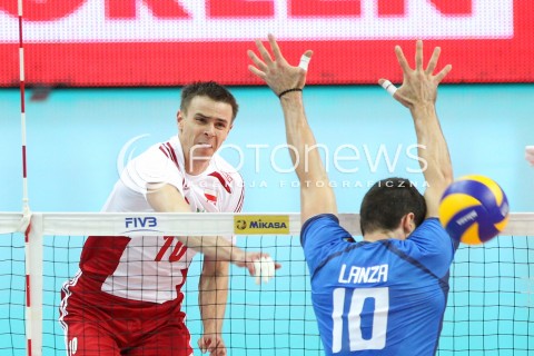  13.06.2014 KATOWICE SPODEK<br />SIATKOWKA MEZCZYZN <br />LIGA SWIATOWA 2014<br />FIVB VOLLEYBALL WORLD LEAGUE 2014<br />MECZ POLSKA - WLOCHY ( POLAND - ITALY ) <br />N/Z MARIUSZ WLAZLY <br /> 