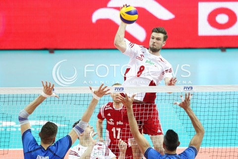  13.06.2014 KATOWICE SPODEK<br />SIATKOWKA MEZCZYZN <br />LIGA SWIATOWA 2014<br />FIVB VOLLEYBALL WORLD LEAGUE 2014<br />MECZ POLSKA - WLOCHY ( POLAND - ITALY ) <br />N/Z ANDRZEJ WRONA <br /> 