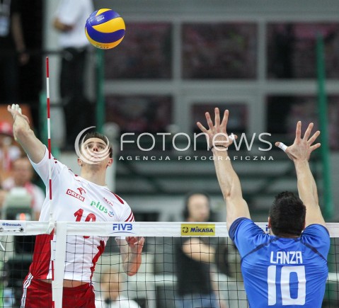  13.06.2014 KATOWICE SPODEK<br />SIATKOWKA MEZCZYZN <br />LIGA SWIATOWA 2014<br />FIVB VOLLEYBALL WORLD LEAGUE 2014<br />MECZ POLSKA - WLOCHY ( POLAND - ITALY ) <br />N/Z MARIUSZ WLAZLY <br /> 