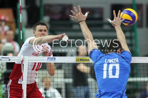  13.06.2014 KATOWICE SPODEK<br />SIATKOWKA MEZCZYZN <br />LIGA SWIATOWA 2014<br />FIVB VOLLEYBALL WORLD LEAGUE 2014<br />MECZ POLSKA - WLOCHY ( POLAND - ITALY ) <br />N/Z MARIUSZ WLAZLY <br /> 