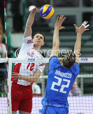  13.06.2014 KATOWICE SPODEK<br />SIATKOWKA MEZCZYZN <br />LIGA SWIATOWA 2014<br />FIVB VOLLEYBALL WORLD LEAGUE 2014<br />MECZ POLSKA - WLOCHY ( POLAND - ITALY ) <br />N/Z MARIUSZ WLAZLY <br /> 