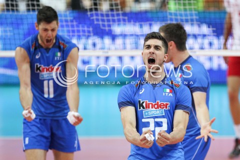  13.06.2014 KATOWICE SPODEK<br />SIATKOWKA MEZCZYZN <br />LIGA SWIATOWA 2014<br />FIVB VOLLEYBALL WORLD LEAGUE 2014<br />MECZ POLSKA - WLOCHY ( POLAND - ITALY ) <br />N/Z LUIGI RANDAZZO SIMONE BUTI RADOSC EMOCJE<br /> 