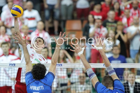  13.06.2014 KATOWICE SPODEK<br />SIATKOWKA MEZCZYZN <br />LIGA SWIATOWA 2014<br />FIVB VOLLEYBALL WORLD LEAGUE 2014<br />MECZ POLSKA - WLOCHY ( POLAND - ITALY ) <br />N/Z MARIUSZ WLAZLY <br /> 