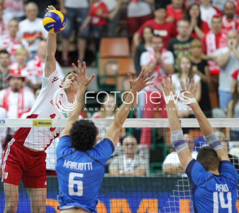  13.06.2014 KATOWICE SPODEK<br />SIATKOWKA MEZCZYZN <br />LIGA SWIATOWA 2014<br />FIVB VOLLEYBALL WORLD LEAGUE 2014<br />MECZ POLSKA - WLOCHY ( POLAND - ITALY ) <br />N/Z MARIUSZ WLAZLY <br /> 