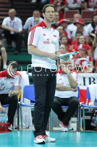  13.06.2014 KATOWICE SPODEK<br />SIATKOWKA MEZCZYZN <br />LIGA SWIATOWA 2014<br />FIVB VOLLEYBALL WORLD LEAGUE 2014<br />MECZ POLSKA - WLOCHY ( POLAND - ITALY ) <br />N/Z STEPHANE ANTIGA TRENER ( HEAD COACH ) SYLWETKA <br /> 