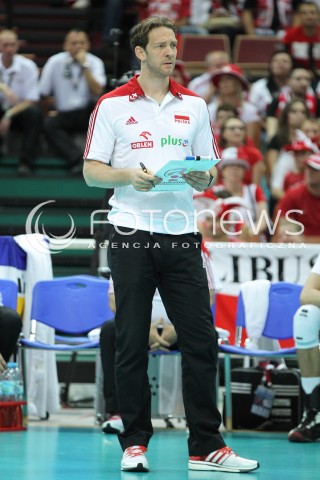  13.06.2014 KATOWICE SPODEK<br />SIATKOWKA MEZCZYZN <br />LIGA SWIATOWA 2014<br />FIVB VOLLEYBALL WORLD LEAGUE 2014<br />MECZ POLSKA - WLOCHY ( POLAND - ITALY ) <br />N/Z STEPHANE ANTIGA TRENER ( HEAD COACH ) SYLWETKA <br /> 