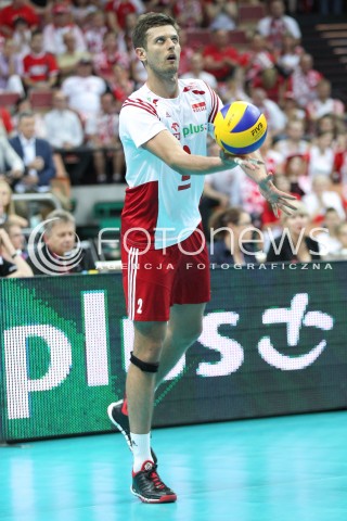  13.06.2014 KATOWICE SPODEK<br />SIATKOWKA MEZCZYZN <br />LIGA SWIATOWA 2014<br />FIVB VOLLEYBALL WORLD LEAGUE 2014<br />MECZ POLSKA - WLOCHY ( POLAND - ITALY ) <br />N/Z MICHAL WINIARSKI SYLWETKA <br /> 