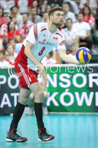  13.06.2014 KATOWICE SPODEK<br />SIATKOWKA MEZCZYZN <br />LIGA SWIATOWA 2014<br />FIVB VOLLEYBALL WORLD LEAGUE 2014<br />MECZ POLSKA - WLOCHY ( POLAND - ITALY ) <br />N/Z ANDRZEJ WRONA SYLWETKA <br /> 