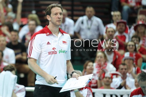  13.06.2014 KATOWICE SPODEK<br />SIATKOWKA MEZCZYZN <br />LIGA SWIATOWA 2014<br />FIVB VOLLEYBALL WORLD LEAGUE 2014<br />MECZ POLSKA - WLOCHY ( POLAND - ITALY ) <br />N/Z STEPHANE ANTIGA TRENER ( HEAD COACH ) SYLWETKA <br /> 