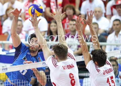  13.06.2014 KATOWICE SPODEK<br />SIATKOWKA MEZCZYZN <br />LIGA SWIATOWA 2014<br />FIVB VOLLEYBALL WORLD LEAGUE 2014<br />MECZ POLSKA - WLOCHY ( POLAND - ITALY ) <br />N/Z GABRIELE MARUOTI <br /> 