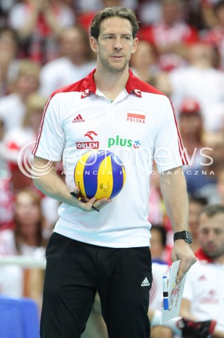  13.06.2014 KATOWICE SPODEK<br />SIATKOWKA MEZCZYZN <br />LIGA SWIATOWA 2014<br />FIVB VOLLEYBALL WORLD LEAGUE 2014<br />MECZ POLSKA - WLOCHY ( POLAND - ITALY ) <br />N/Z STEPHANE ANTIGA TRENER ( HEAD COACH ) SYLWETKA <br /> 