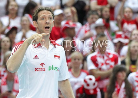  13.06.2014 KATOWICE SPODEK<br />SIATKOWKA MEZCZYZN <br />LIGA SWIATOWA 2014<br />FIVB VOLLEYBALL WORLD LEAGUE 2014<br />MECZ POLSKA - WLOCHY ( POLAND - ITALY ) <br />N/Z STEPHANE ANTIGA TRENER ( HEAD COACH ) SYLWETKA <br /> 